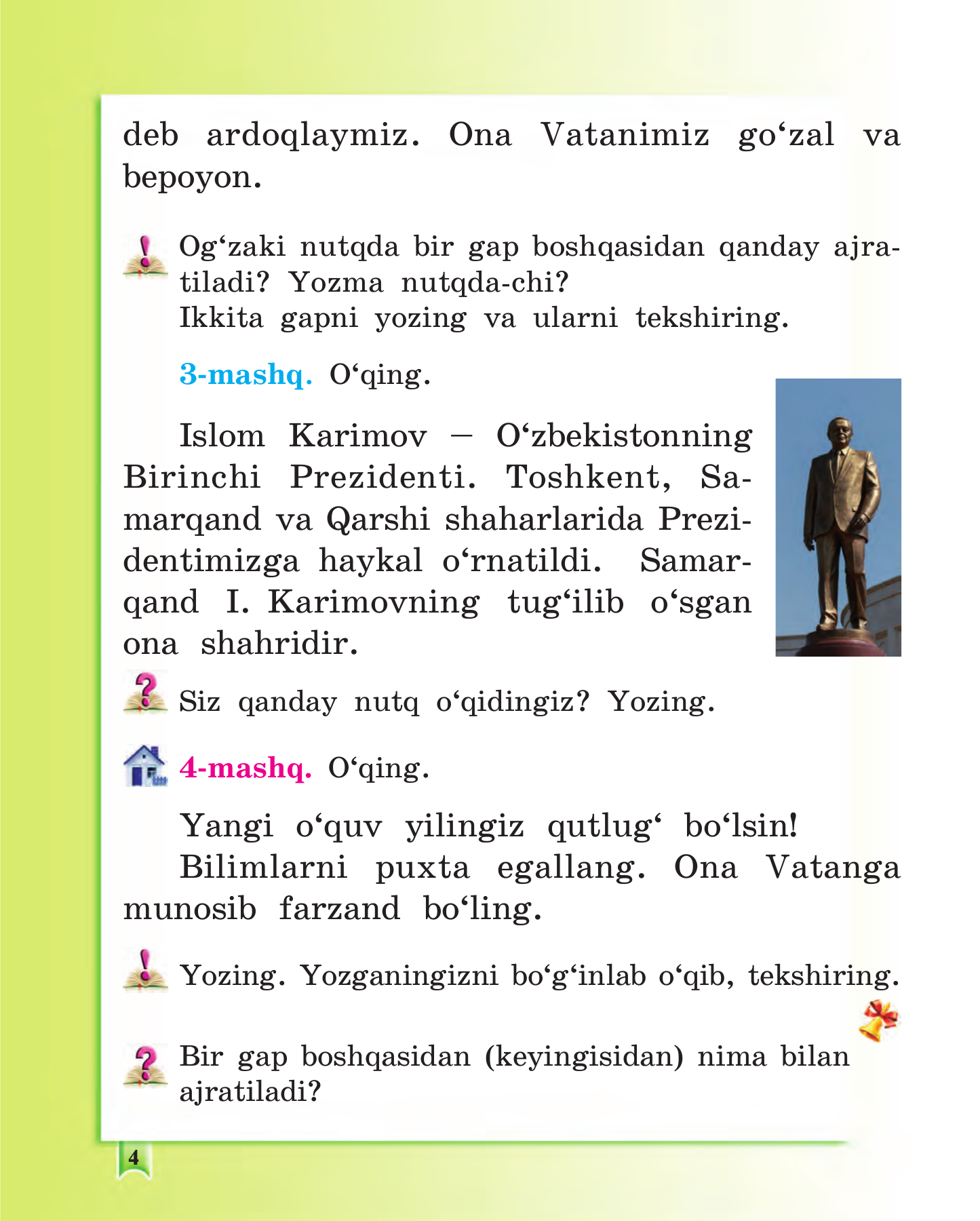 Ona tili — 4-bet