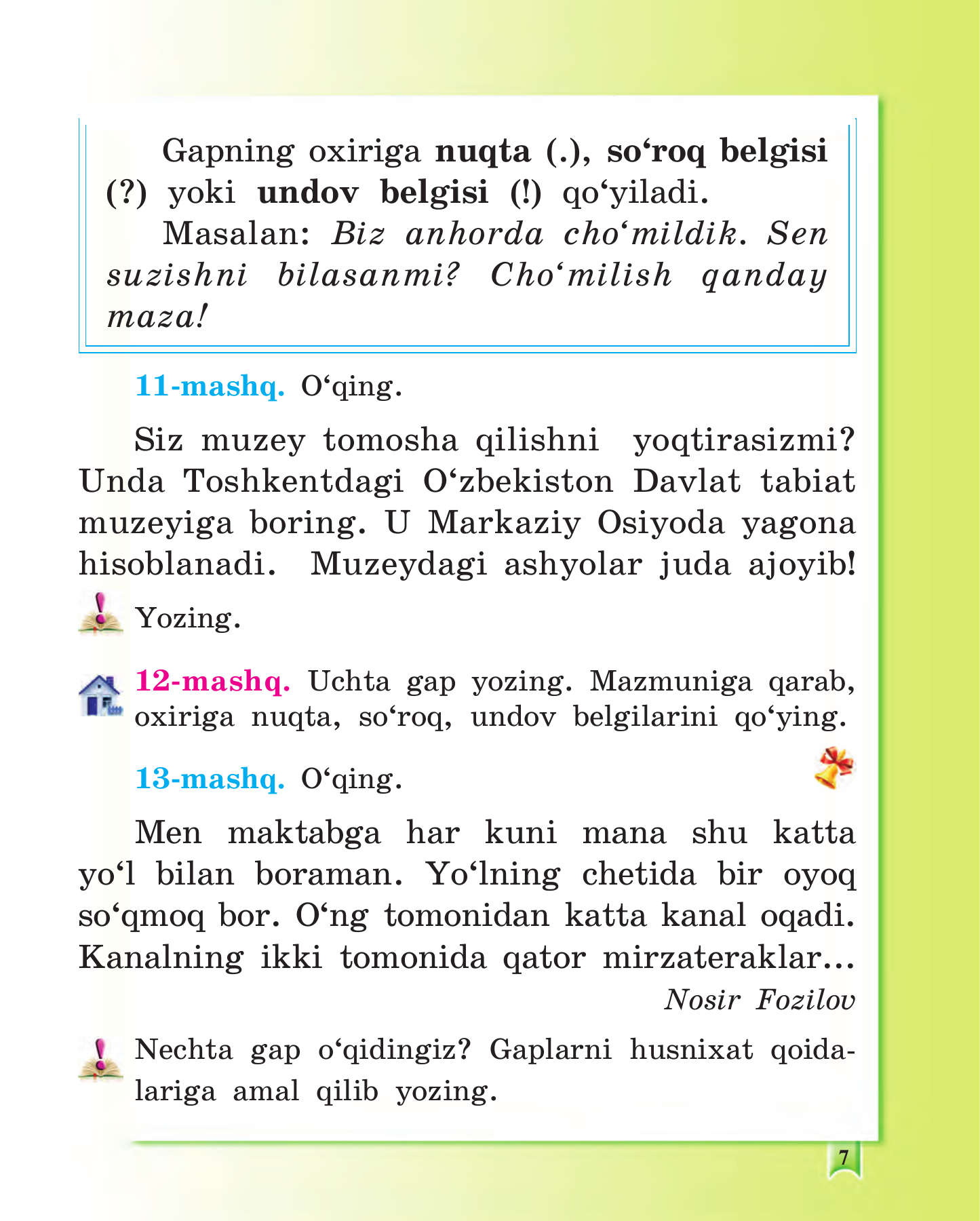 Ona tili — 7-bet
