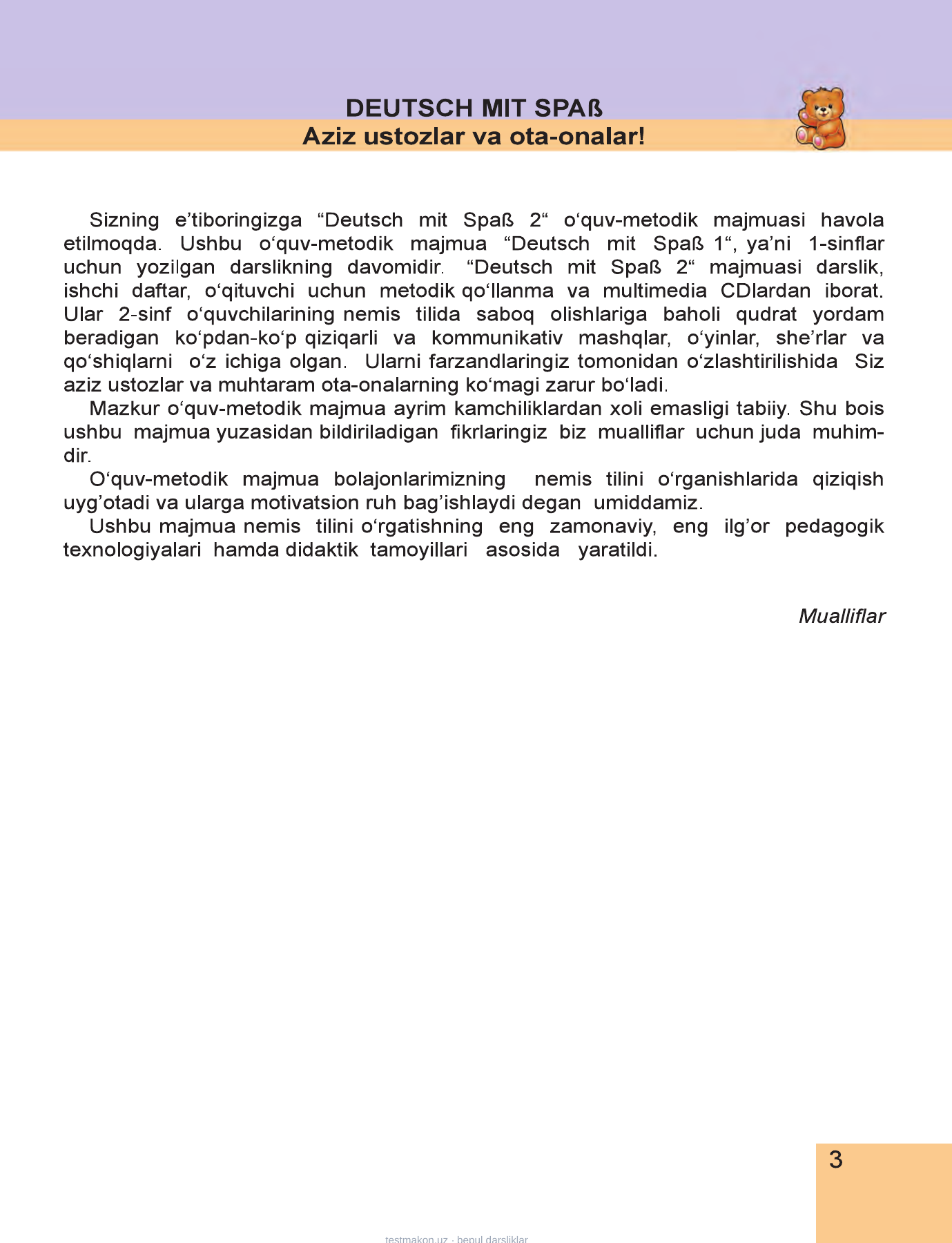 Nemis tili — 3-bet