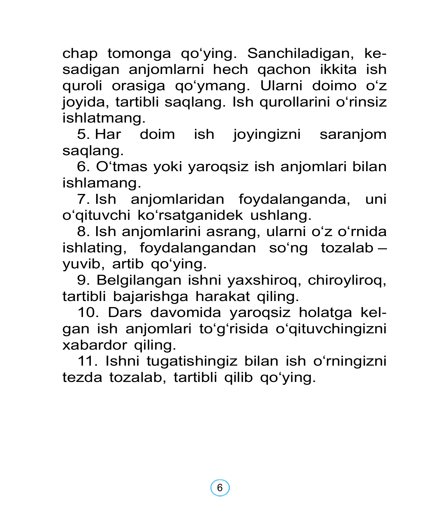 Texnologiya — 6-bet