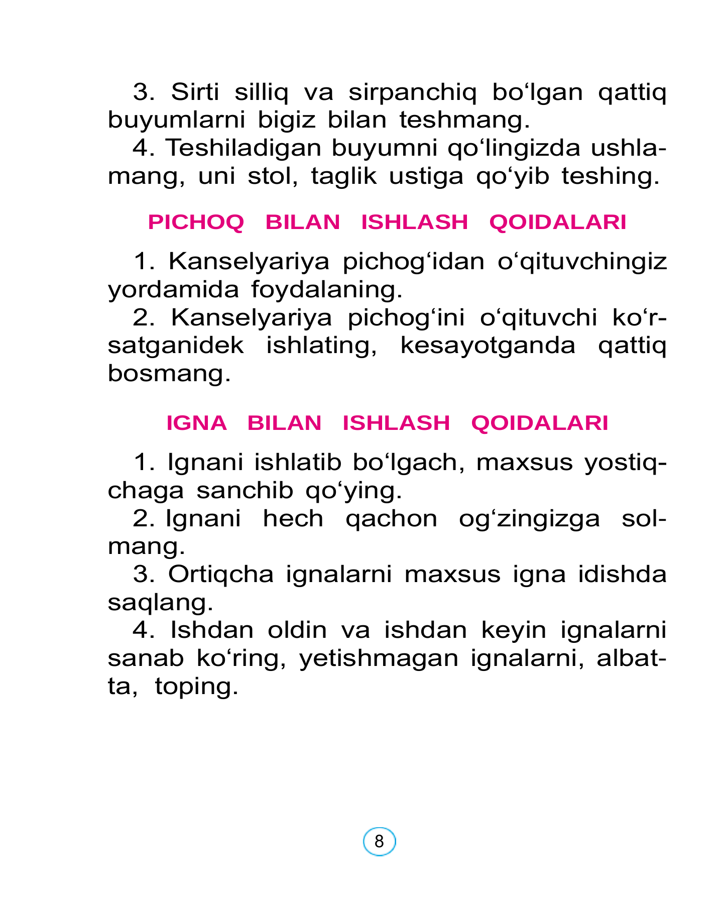 Texnologiya — 8-bet